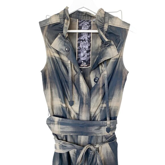 Lamb Gold Sheen Belted Dress - Picture 3 of 5